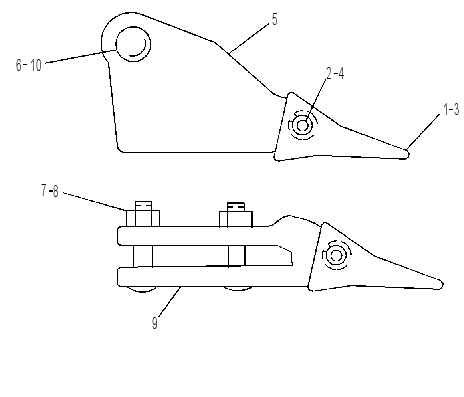 TOOTH GP-LONG 1U1528 CAT