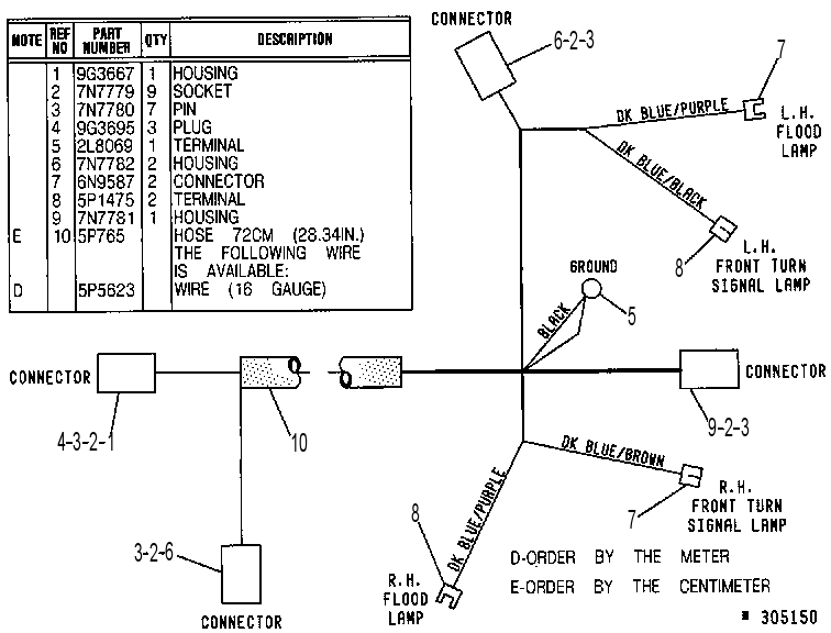 Жгут проводов 8V9783 CAT