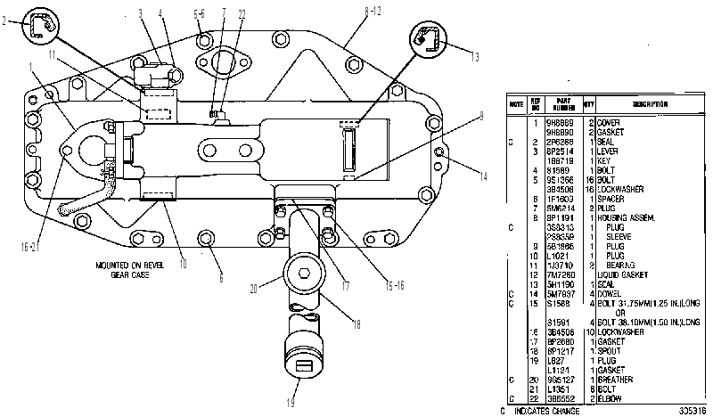 MECHANISM GP-BRAKE 8P1216 CAT