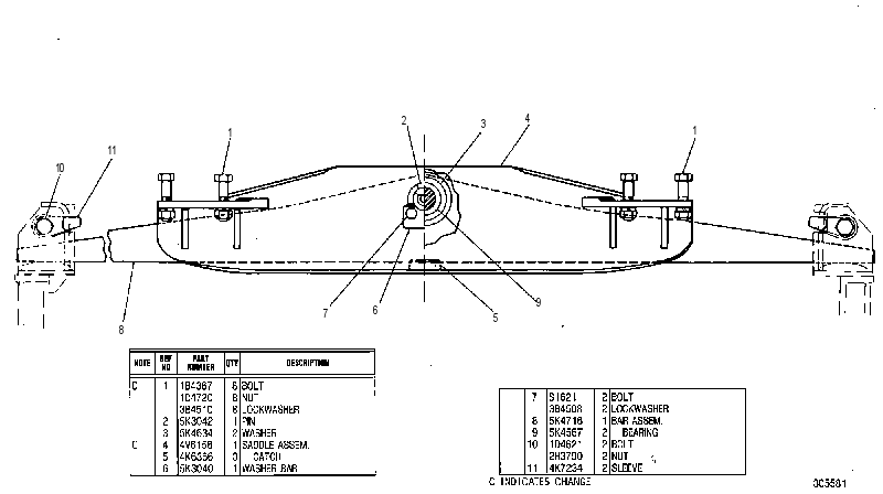Балансир 5K3639 CAT