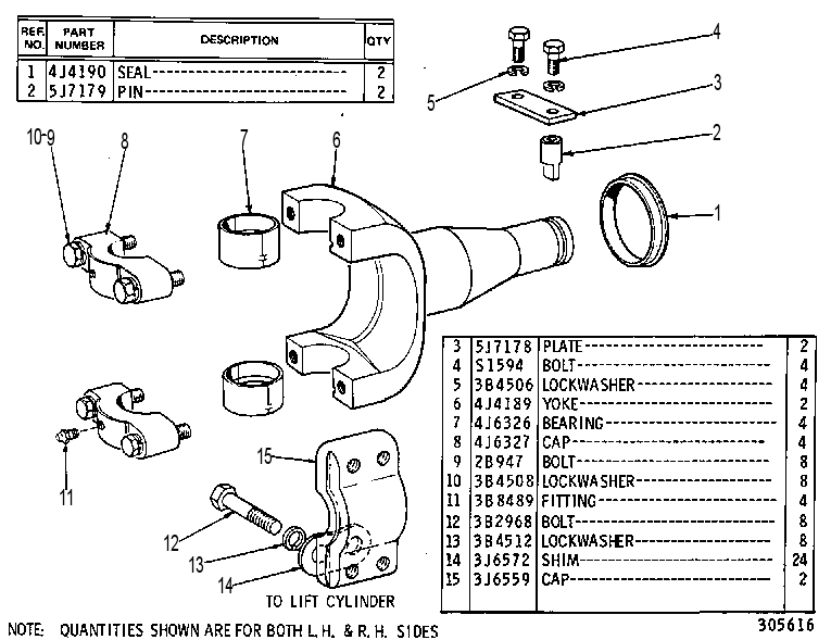 BRACKET GP-CYLINDER 5J3255 CAT