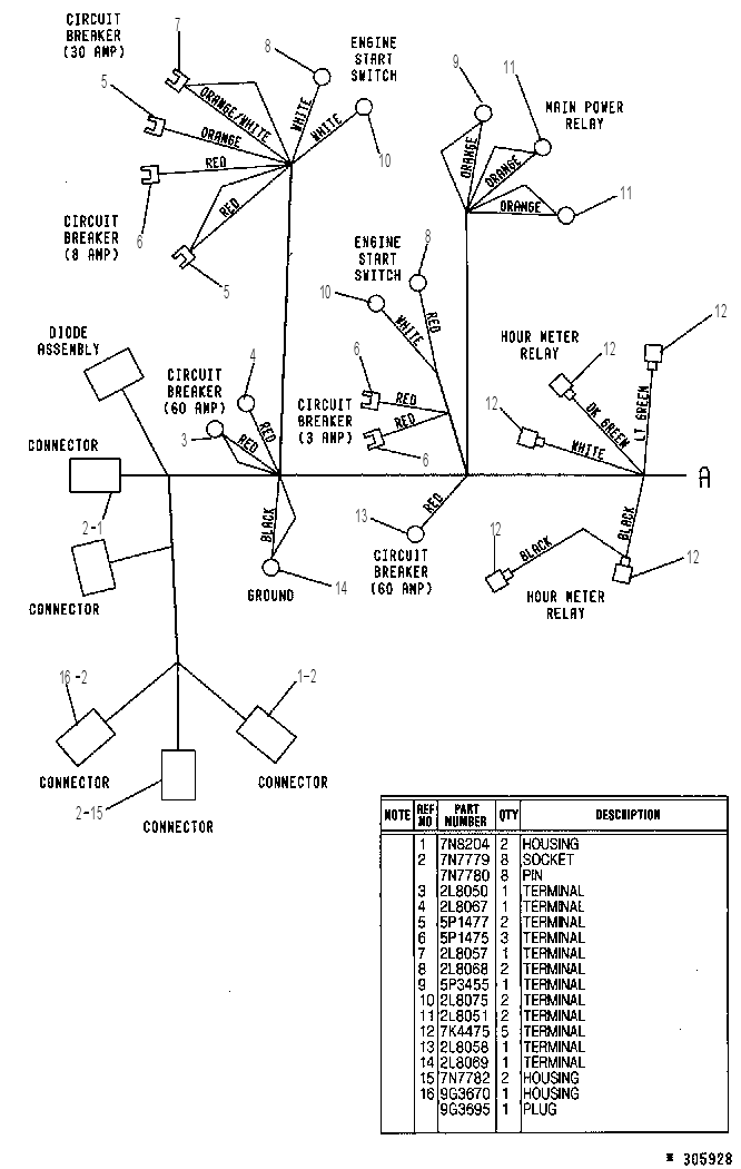 Жгут проводов 8V3927 CAT