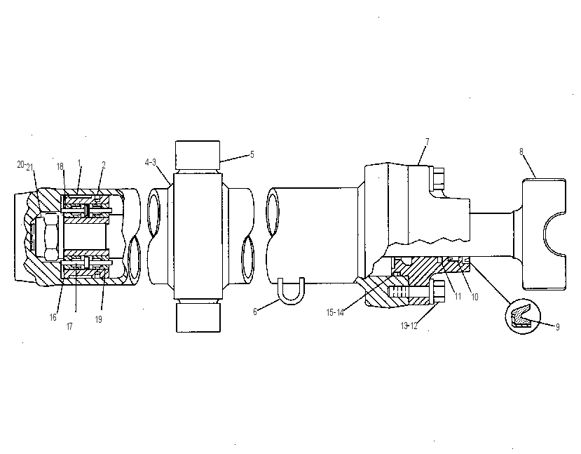 Цилиндр подъёма отвала 1U2134 CAT
