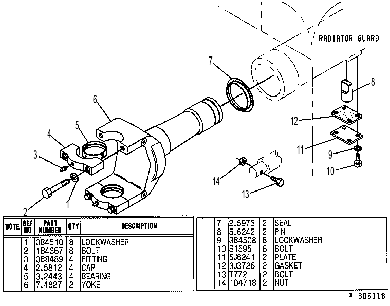 Крепление цилиндра 9J5966 CAT