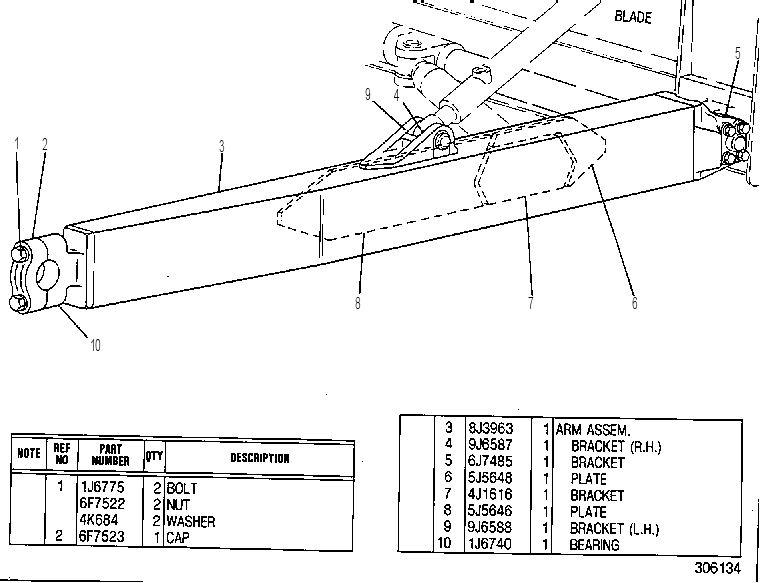 ARM GP-PUSH-RH 9J5923 CAT