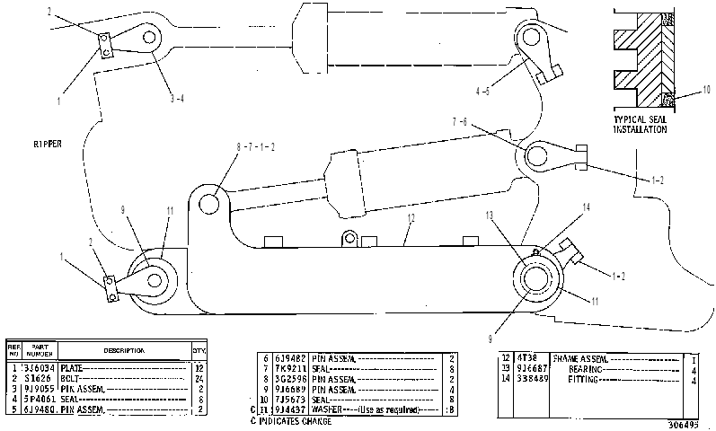 FRAME GP-RIPPER 3G2599 CAT
