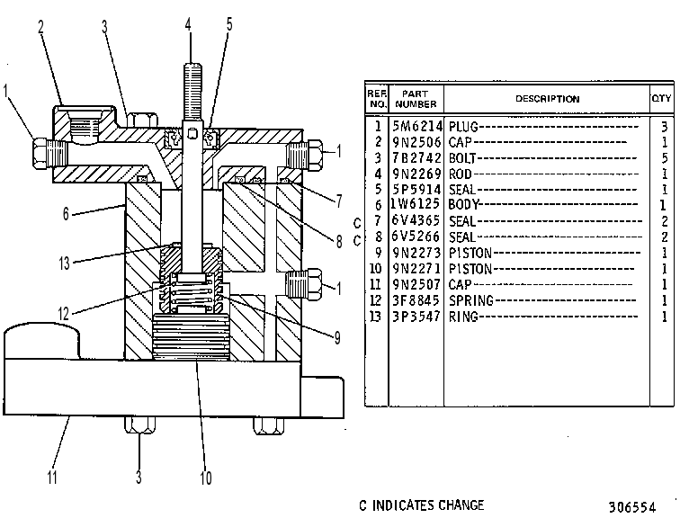 ACTUATOR GP 1W6126 CAT