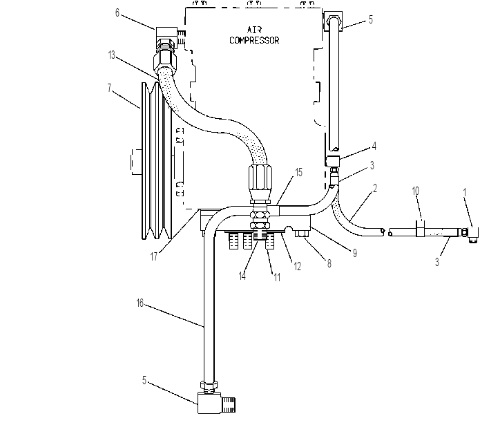 MOUNTING & LINES GP 9N2971 CAT