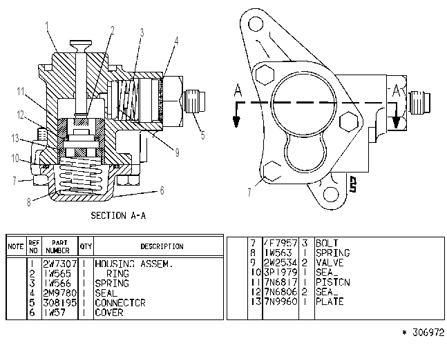 Насос топливоподкачивающий 1W0568 CAT