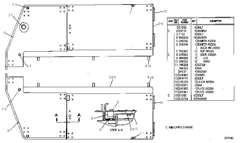 BUMPER GP-REAR 3V6244 CAT