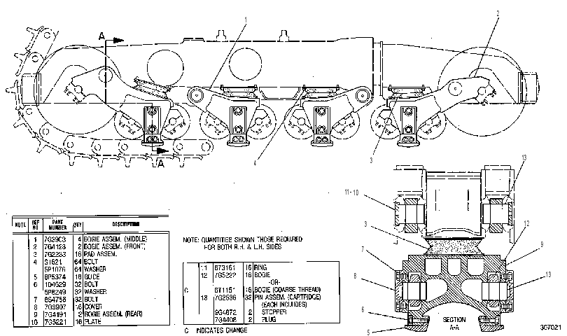 SUSPENSION GP-BOGIE 6P4401 CAT