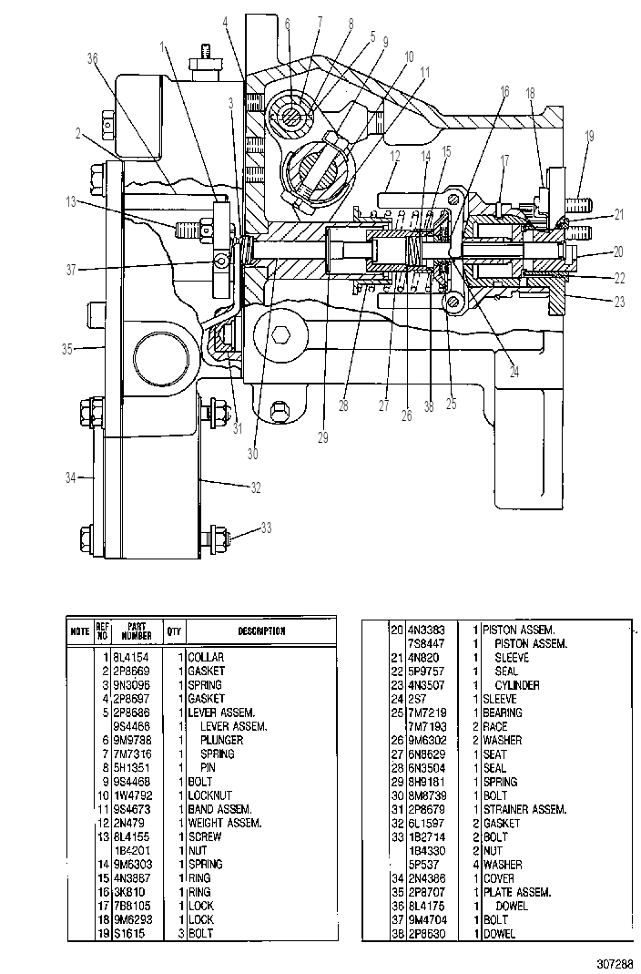 Регулятор оборотов 2W1304 CAT
