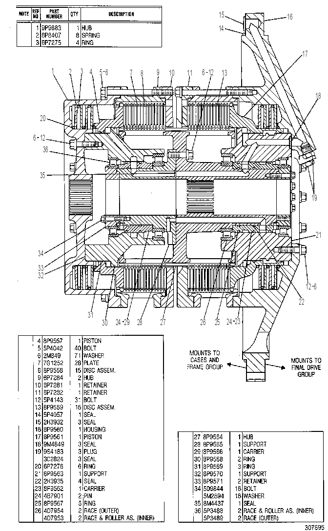 CLUTCH & BRAKE GP-STEERING 3T8702 CAT