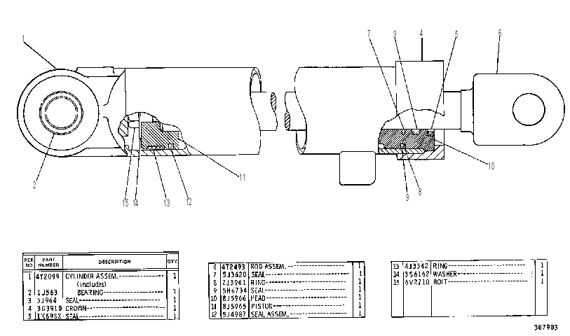 Цилиндр 4T2098 CAT