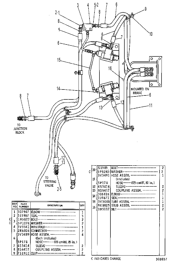 VALVE & LINES GP-STEERING NEUT 2V2548 CAT