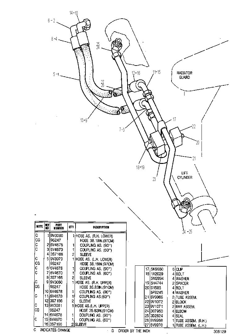 LINES GP-BULLDOZER 9V0445 CAT