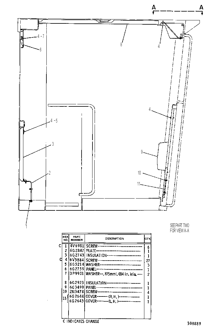 CAB LINER GROUP 5R6389 CAT