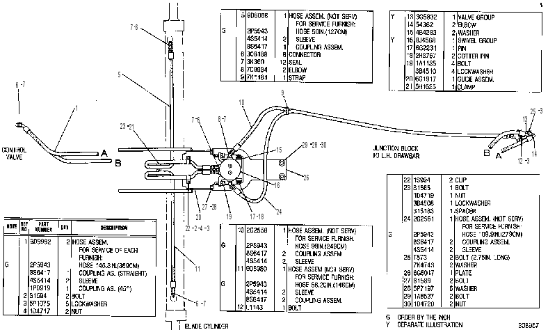 Трубопроводы гидравлические 6G6330 CAT