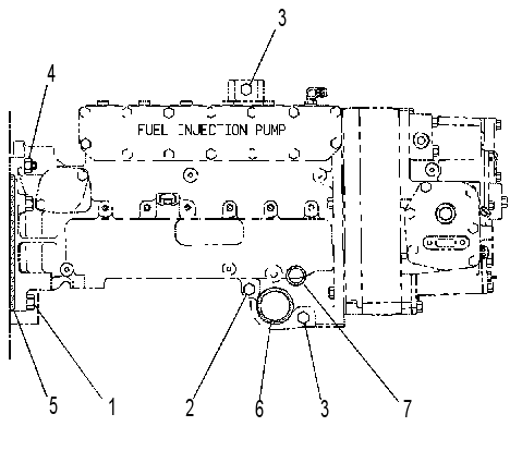 Крепёж ТНВД 1W7376 CAT