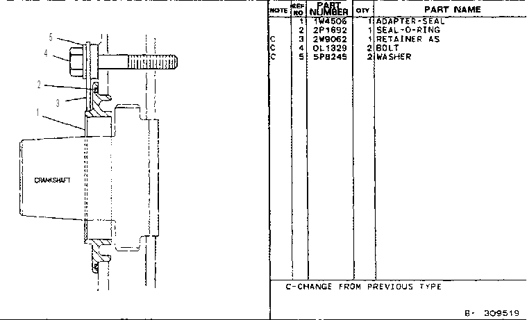 ADAPTER GP-SEAL 3N2886 CAT