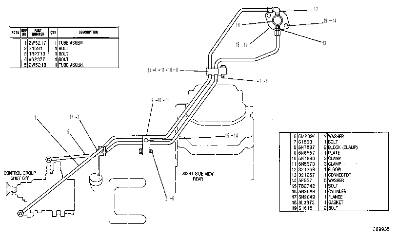 LINES GP-SHUTOFF 2W4924 CAT