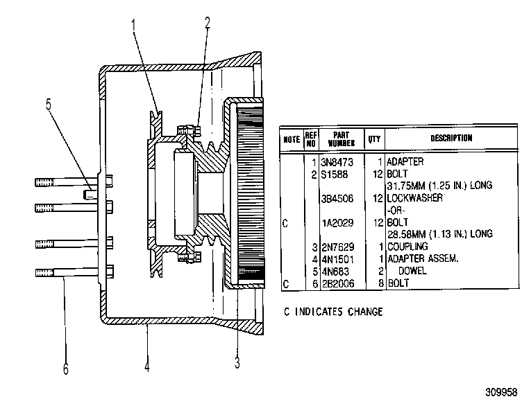 MOUNTING GP-HYD PUMP DRIVE 3N5849 CAT