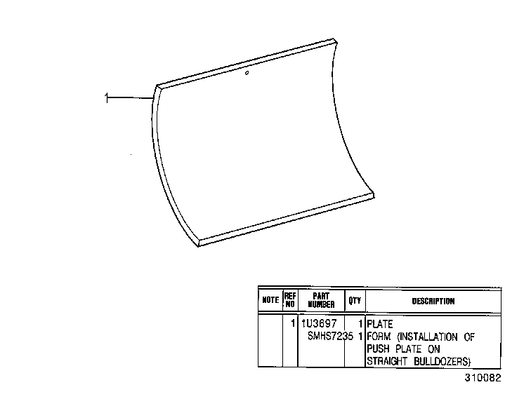 PLATE GP-PUSH 4T3496 CAT