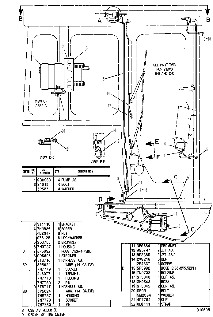 Омыватель лобового стекла 3T6372 CAT