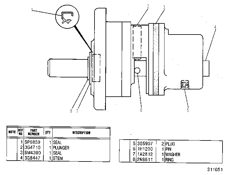 Клапан 4T5570 CAT