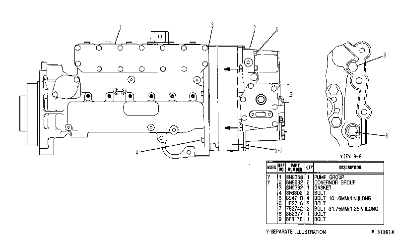 Регулятор и ТНВД 8N9727 CAT
