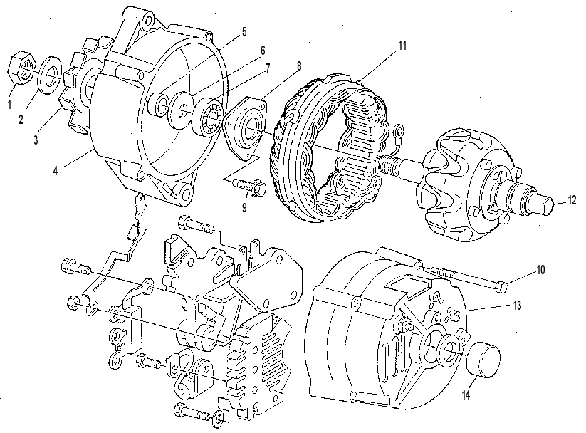 Генератор зарядный 6T1194 CAT