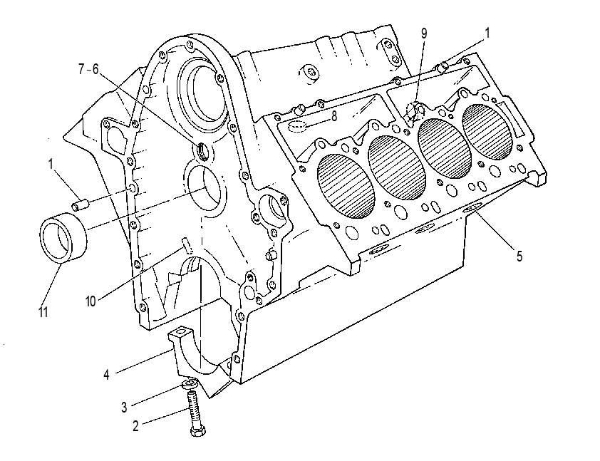 Блок цилиндров 2W8033 CAT