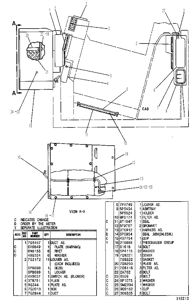 PRESSURIZER GP 3T7284 CAT