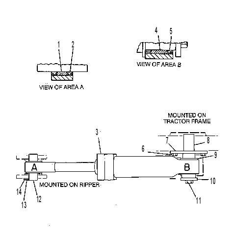 CYLINDER & MOUNTING GP 3G6736 CAT