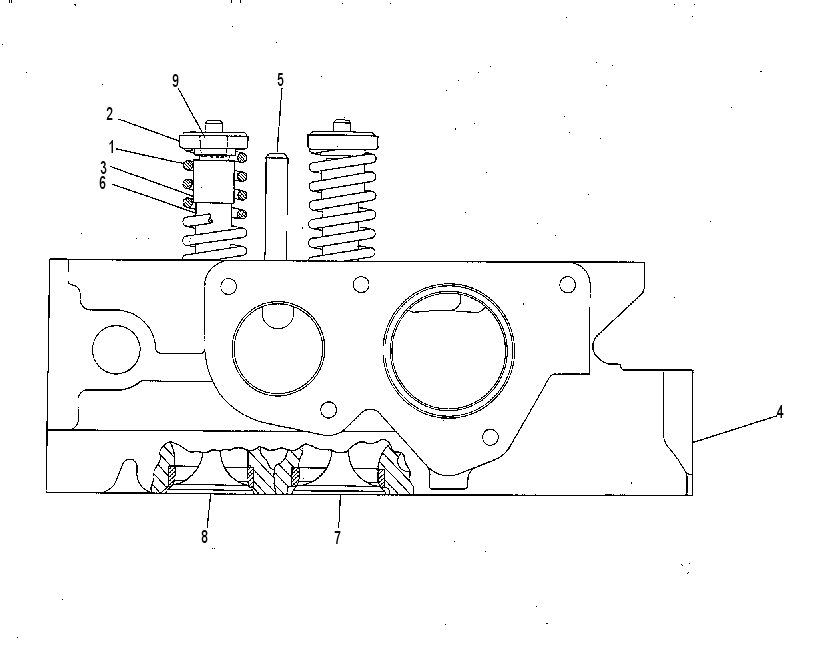 Головка блока цилиндров 1W9802 CAT