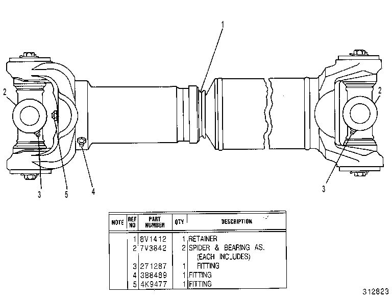 Скользящее соединение 9V3417 CAT