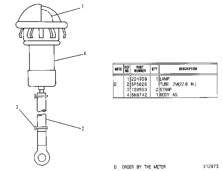 LAMP GP-DASH 3T8073 CAT