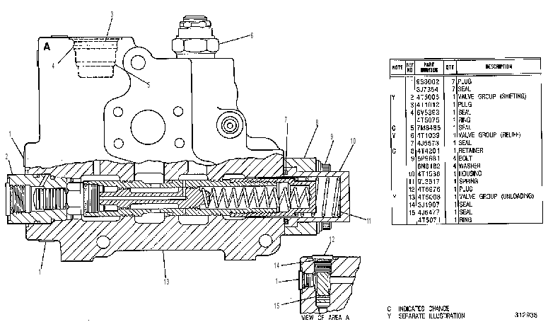 VALVE GP-INLET FLOW CONT & RLF 4T5009 CAT