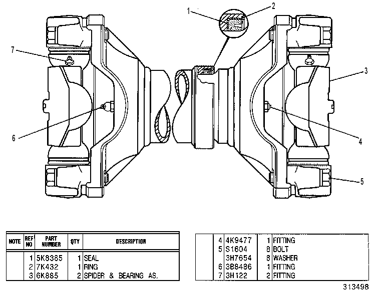 Скользящее соединение 8V6816 CAT