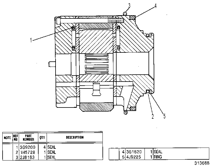CARTRIDGE GP-VANE PUMP 4T2008 CAT