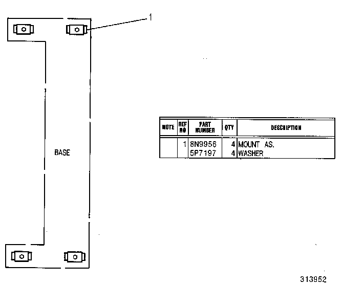 Крепление радиатора 4W0238 CAT