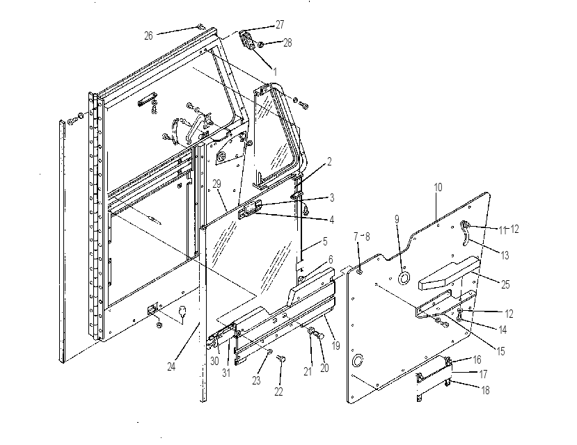 DOOR GP-LH 6G8410 CAT