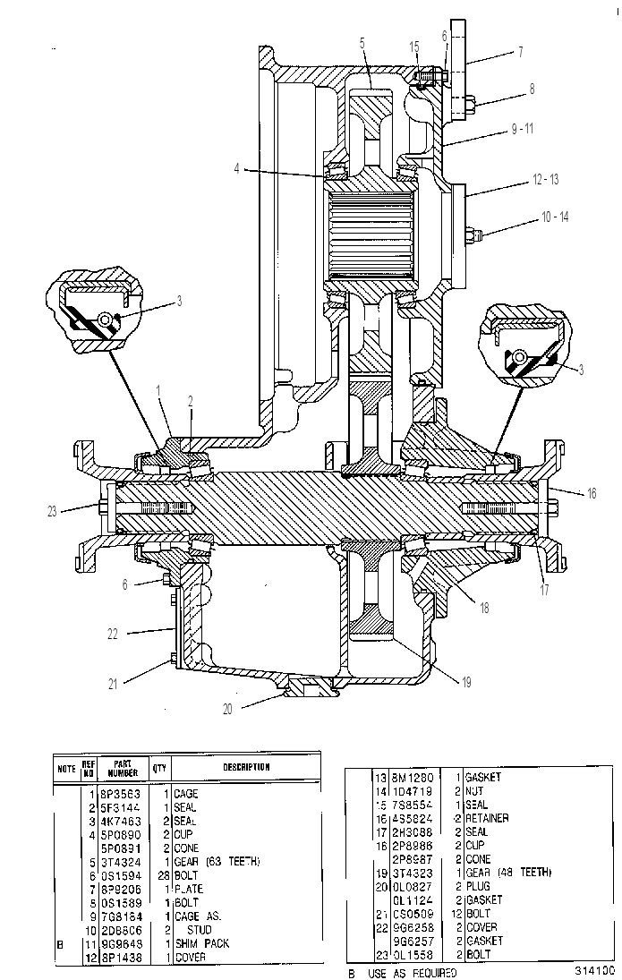 DRIVE GP-TRANSFER 3T4620 CAT