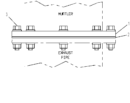 Фланец выпускной 2W7863 CAT