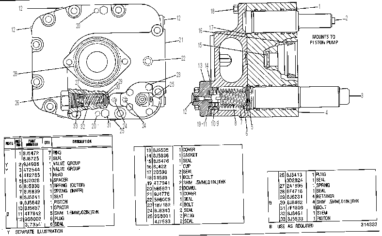 Головка насоса 4T2766 CAT