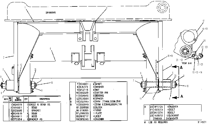 Поворотный круг 6G4975 CAT