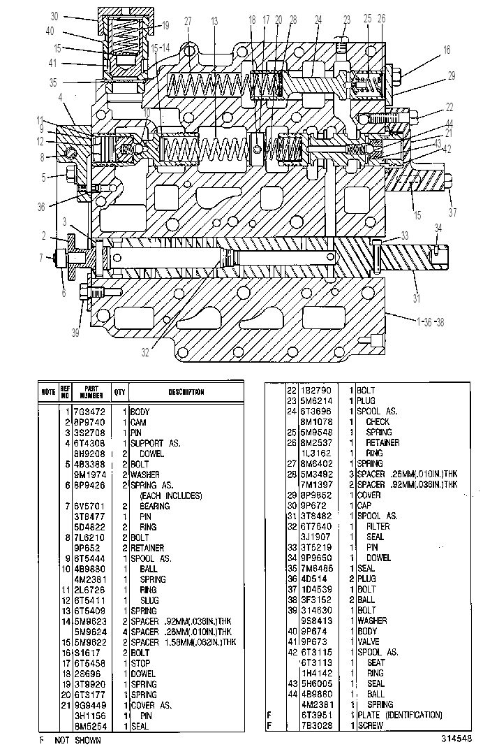 Клапан-селектор с регулятором давления 7G7668 CAT