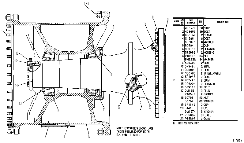 WHEEL GP-REAR 6G7855 CAT