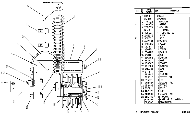 BELT TIGHTENER GP 4N5034 CAT