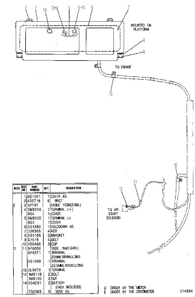 WIRING GP-AIR STARTING 5T4859 CAT